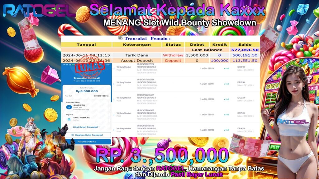 BUKTI JP SLOT WILD BOUNTY SHOWDOWN TERPERCAYA DI INDONESIA