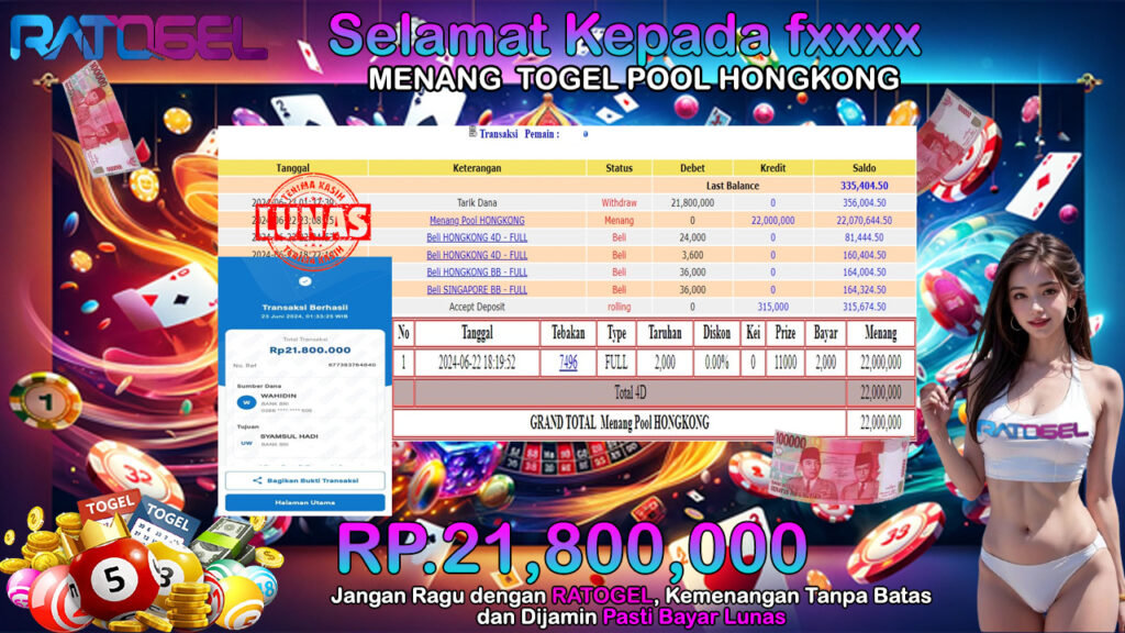 BUKTI JACKPOT TOGEL POOL HONGKONG TERPERCAYA DI INDONESIA