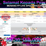 BUKTI JACKPOT PP LIVE SPEED BACCARAT B  TERPERCAYA DI INDONESIA TGL 31-08-2024