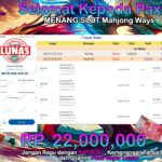 BUKTI JACKPOT SLOT MAHJONG WAYS TERPERCAYA DI INDONESIA TGL 22-09-2024