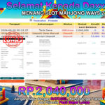 BUKTI JACKPOT SLOT MAHJONG WAYS 2 TERPERCAYA DI INDONESIA TGL 28-09-2024