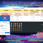 BUKTI JACKPOT SLOT STARLIGHT PRINCESS TERPERCAYA DI INDONESIA TGL 25-09-2024