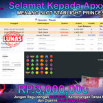 BUKTI JACKPOT SLOT STARLIGHT PRINCESS TERPERCAYA DI INDONESIA TGL 15-10-2024